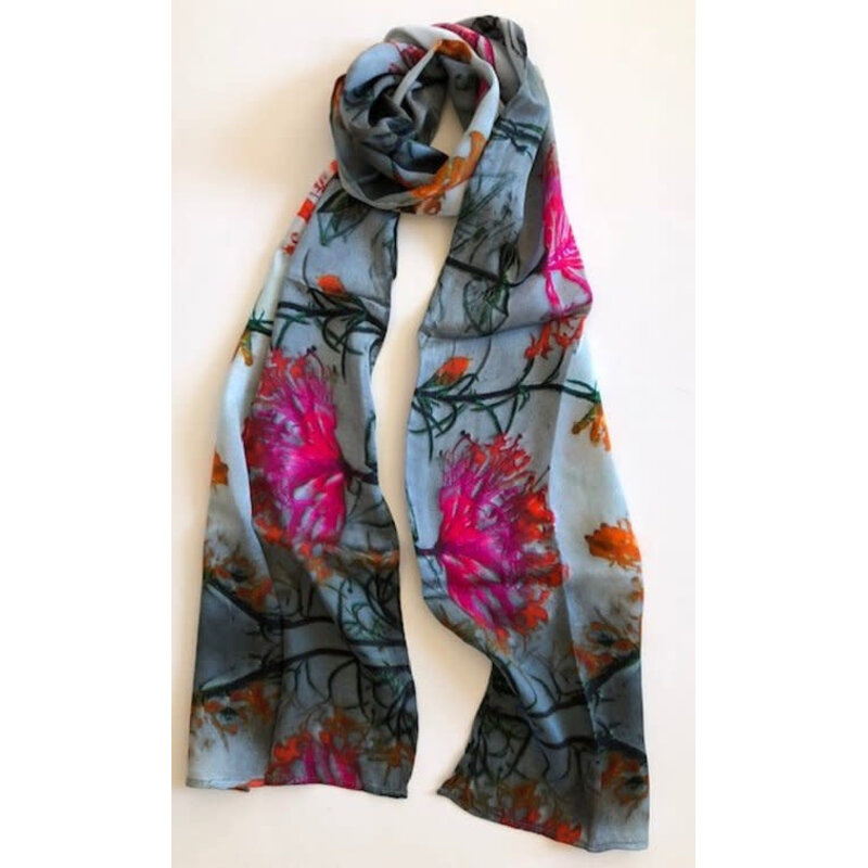 Lady Bird Johnson Honeysuckle Silk 10x70 scarf
