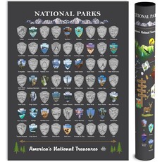 Americana National Parks Scratch Off Poster 12x16"