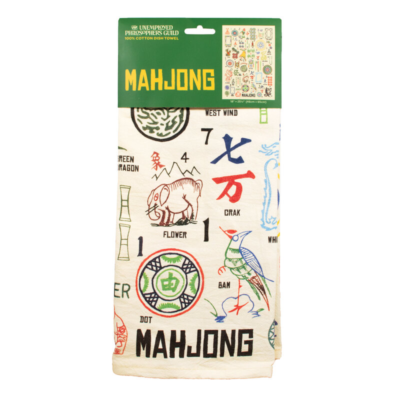 The American Table Mahjong Tea Towel