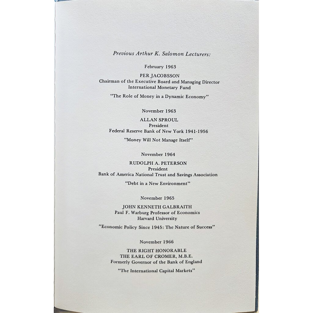 All the Way with LBJ America Tomorrow: 'Will We Hang Together Or Hang Separately?' By Lyndon B. Johnson