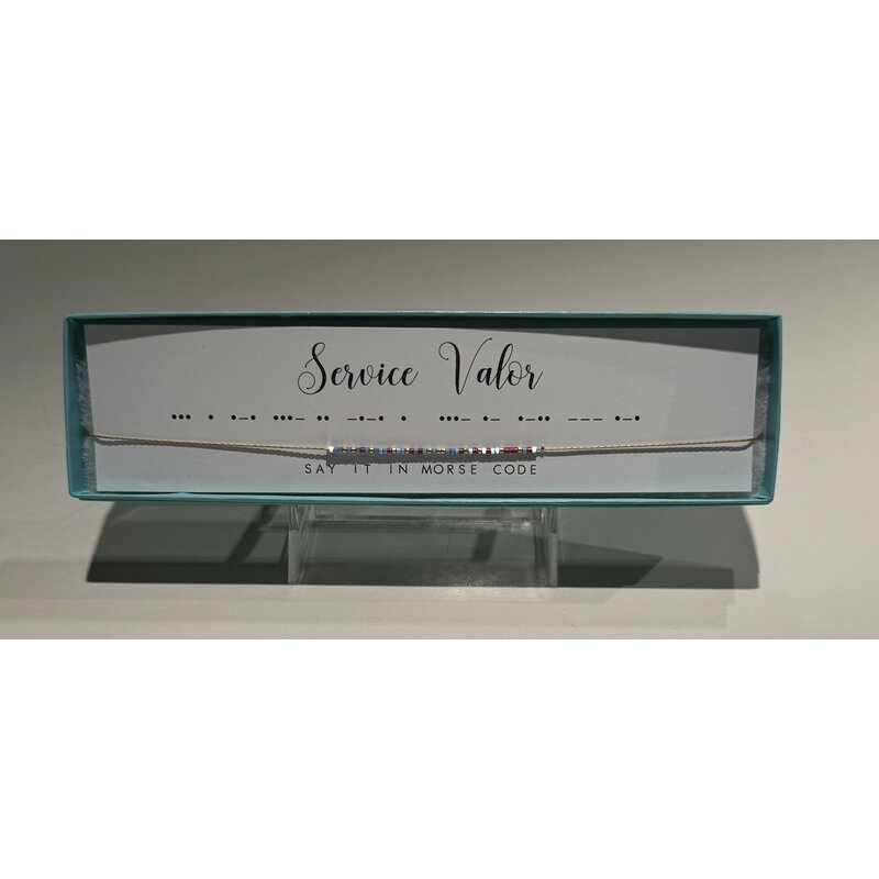 Vietnam Service Valor Morse Code 16.5" Necklace