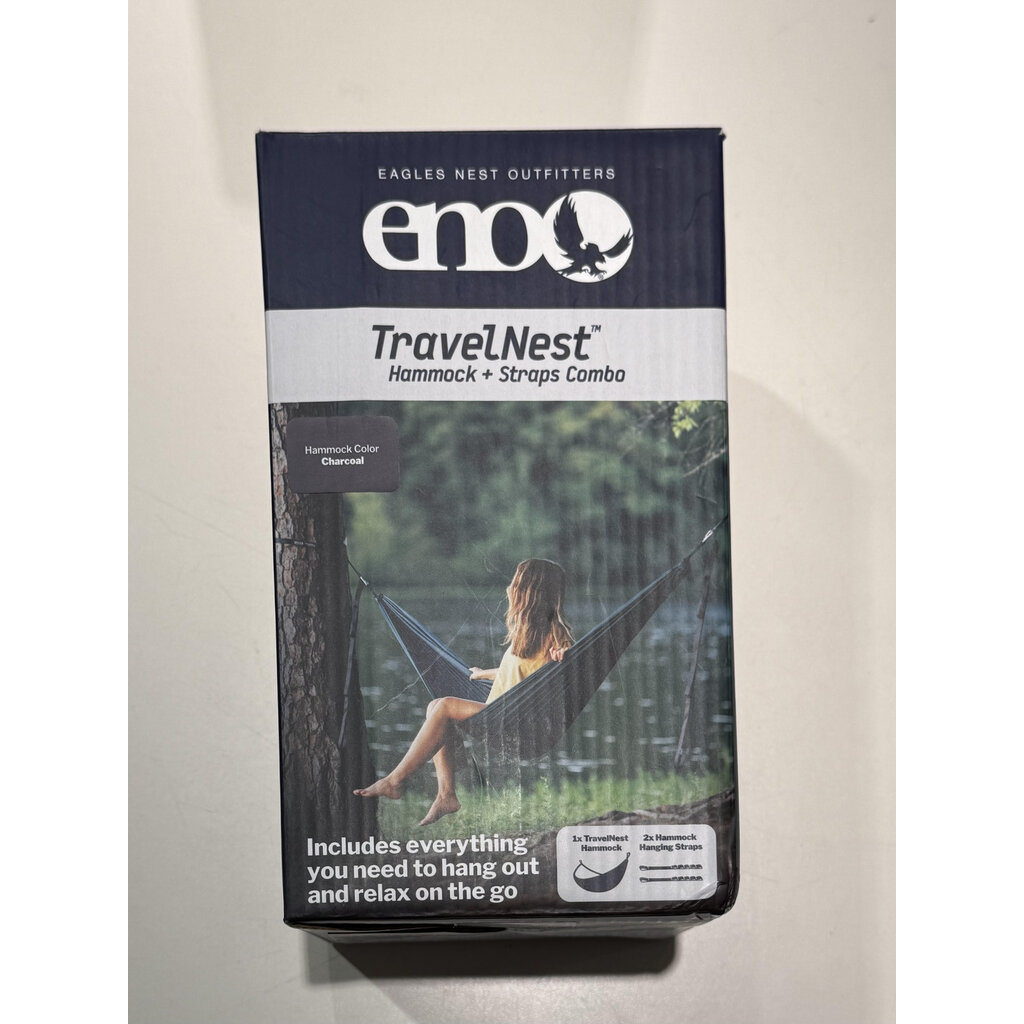 Vietnam TravelNest Charcoal Hammock + Straps Combo