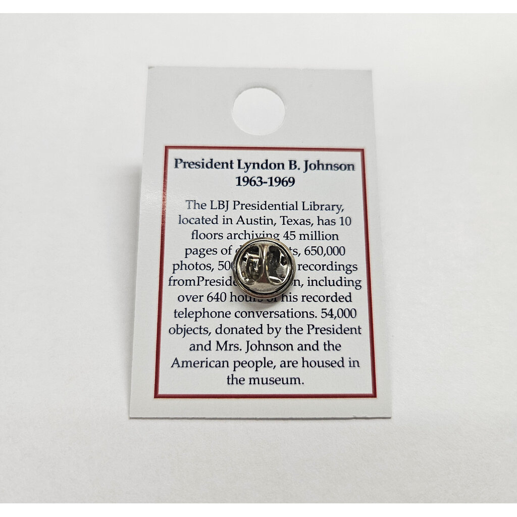 All the Way with LBJ LBJ Presidential Library Shield Pin