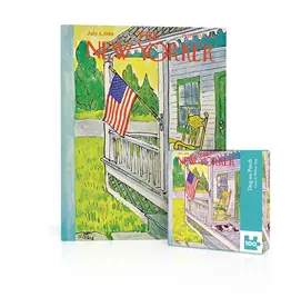 American Experiment Dog On Porch 100 pc puzzle