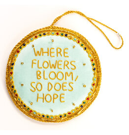 Lady Bird Johnson Flowers Bloom Satin Ornament