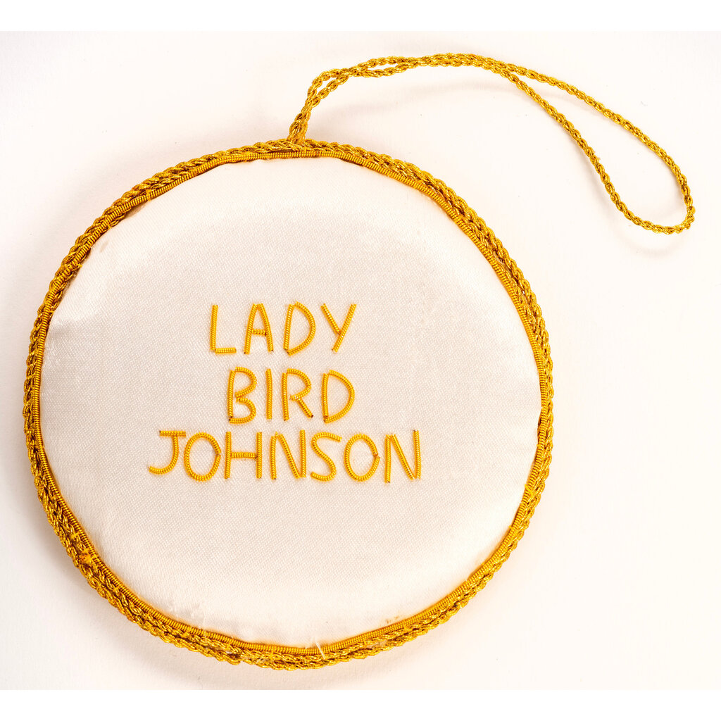Lady Bird Johnson Flowers Bloom Satin Ornament