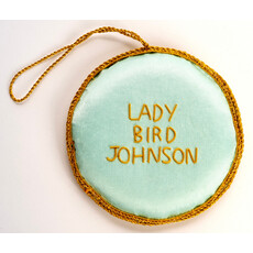 Lady Bird Johnson Flowers Bloom Satin Ornament