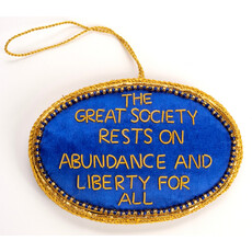 All the Way with LBJ Great Society Satin Ornament