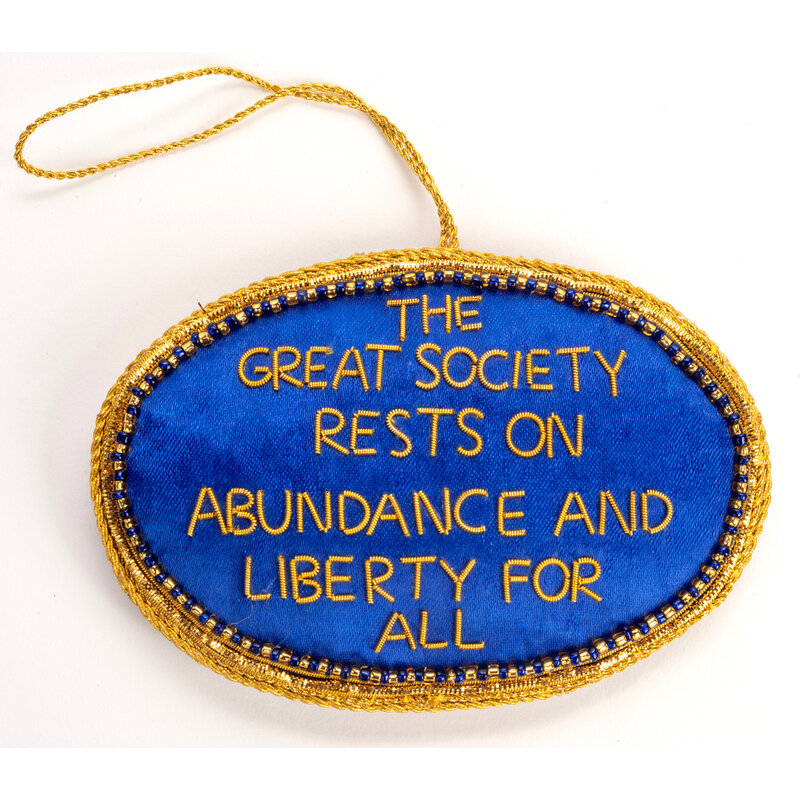 All the Way with LBJ Great Society Satin Ornament