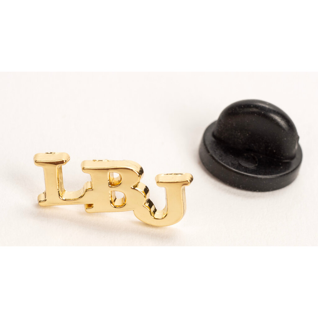 All the Way with LBJ Replica Brass LBJ Initial Pin