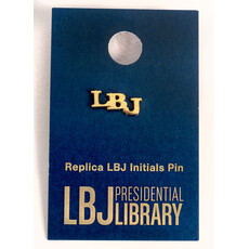 All the Way with LBJ Replica Brass LBJ Initial Pin