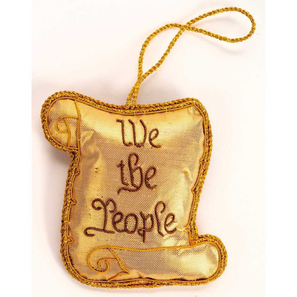 American Experiment We the People Scroll Ornament
