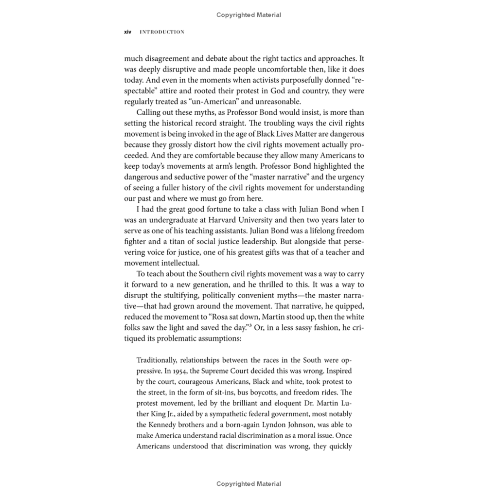 Civil Rights Julian Bond's Time to Teach: A History of the Southern Civil Rights Movement
