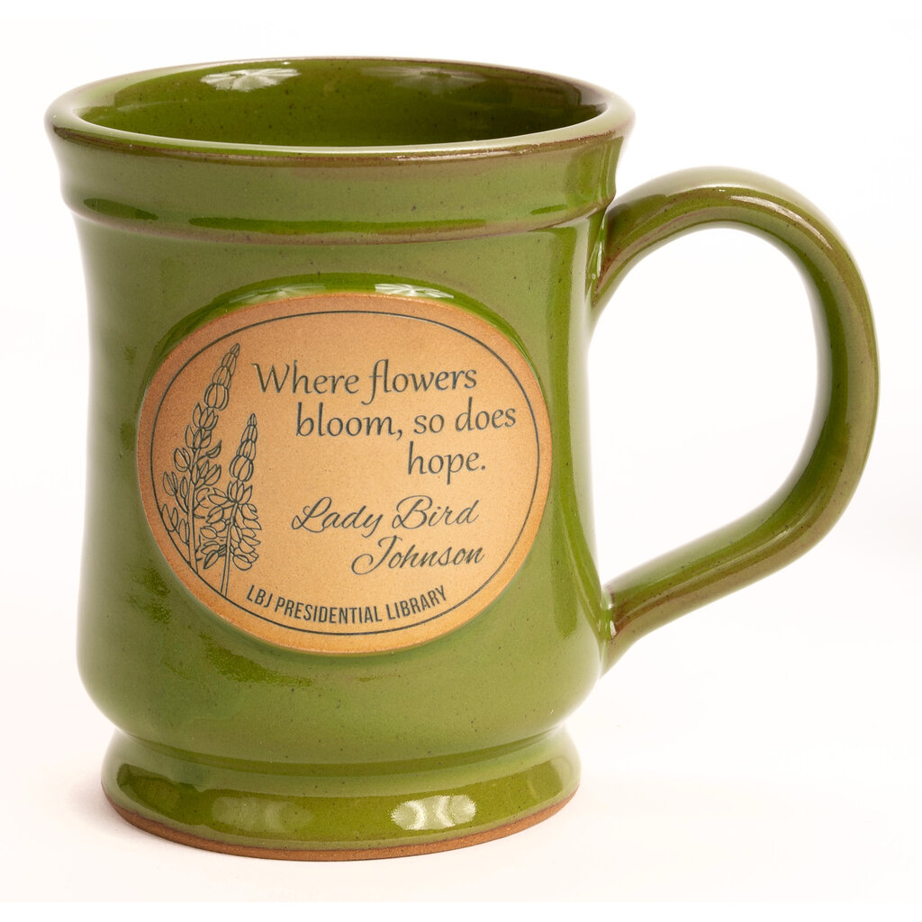 Lady Bird Johnson Lady Bird 12 oz Moss Stoneware Mug
