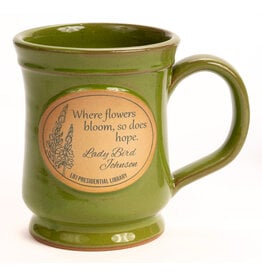 Lady Bird Johnson Lady Bird 12 oz Moss Stoneware Mug
