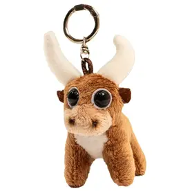 Austin Past/Present Longhorn Plush Key Ring