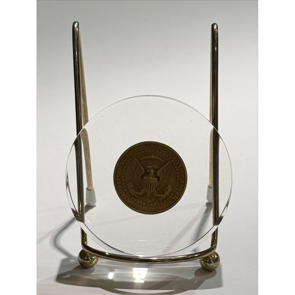 All the Way with LBJ 1964 Johnson ADL Medallion in Acrylic