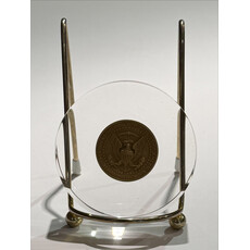 All the Way with LBJ 1964 Johnson ADL Medallion in Acrylic