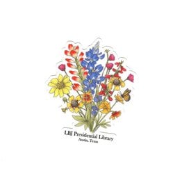 Austin & Texas Wildflower Bunch 4"x4" Sticker