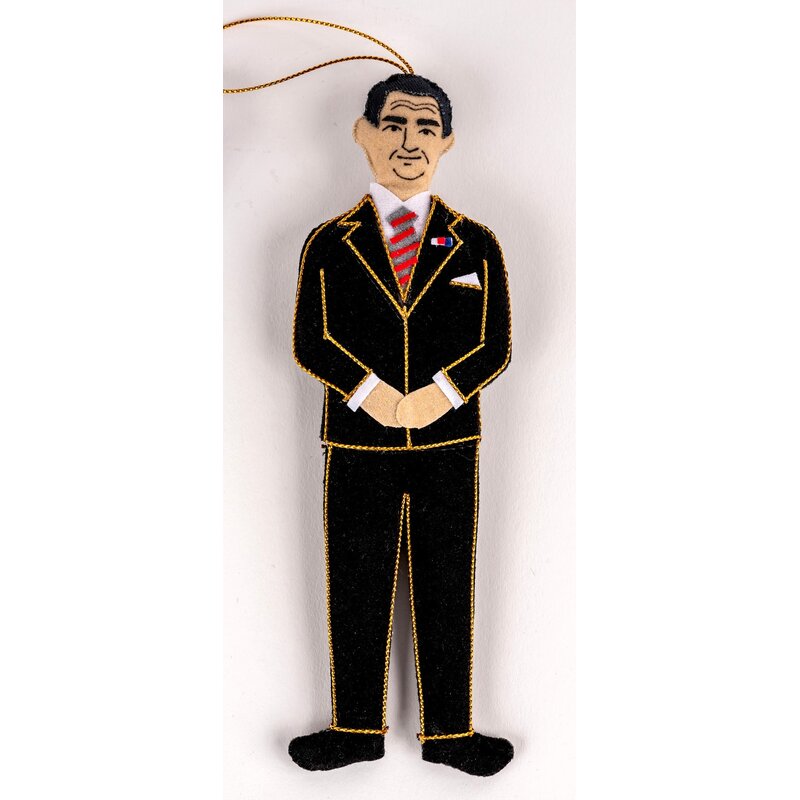 All the Way with LBJ President Johnson Satin Ornament