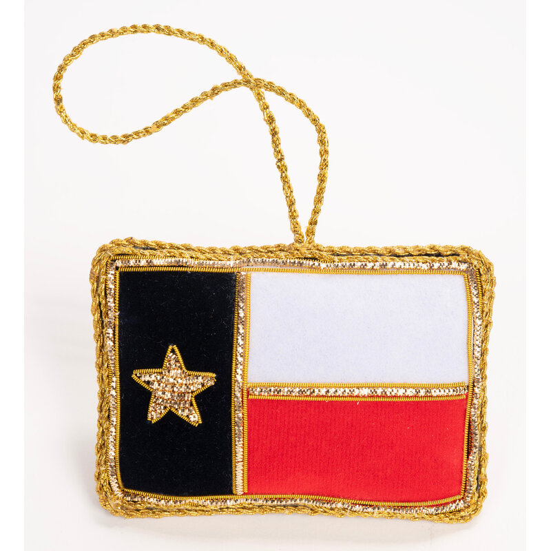 Austin & Texas Texas Flag Satin Ornament