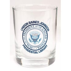 All the Way with LBJ Presidential Seal Rocks Glass 14oz