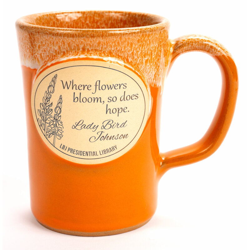 Lady Bird Johnson LadyBird 12 oz Sunset Stoneware Mug