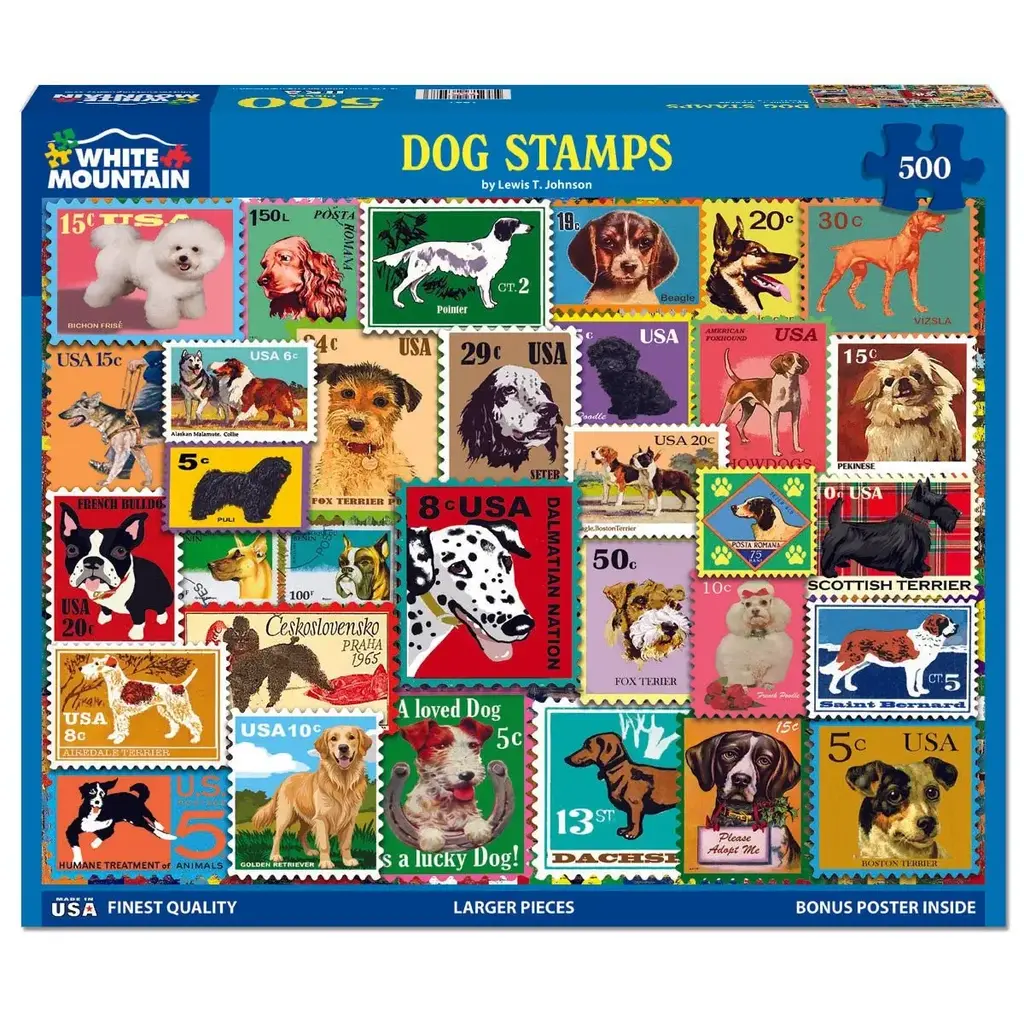 All the Way with LBJ Dog Stamps 500pc