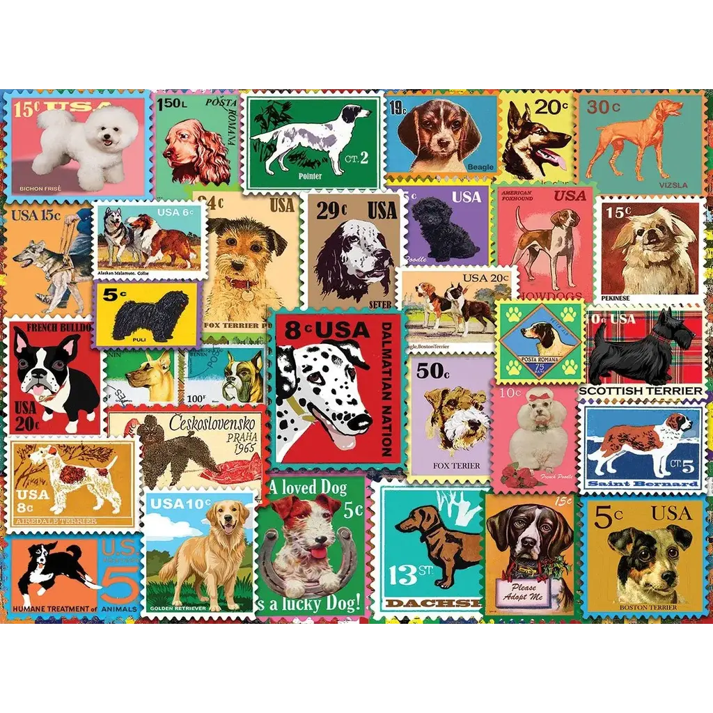 All the Way with LBJ Dog Stamps 500pc