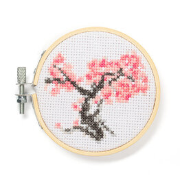 Lady Bird Johnson Cherry Blossom Cross Stitch