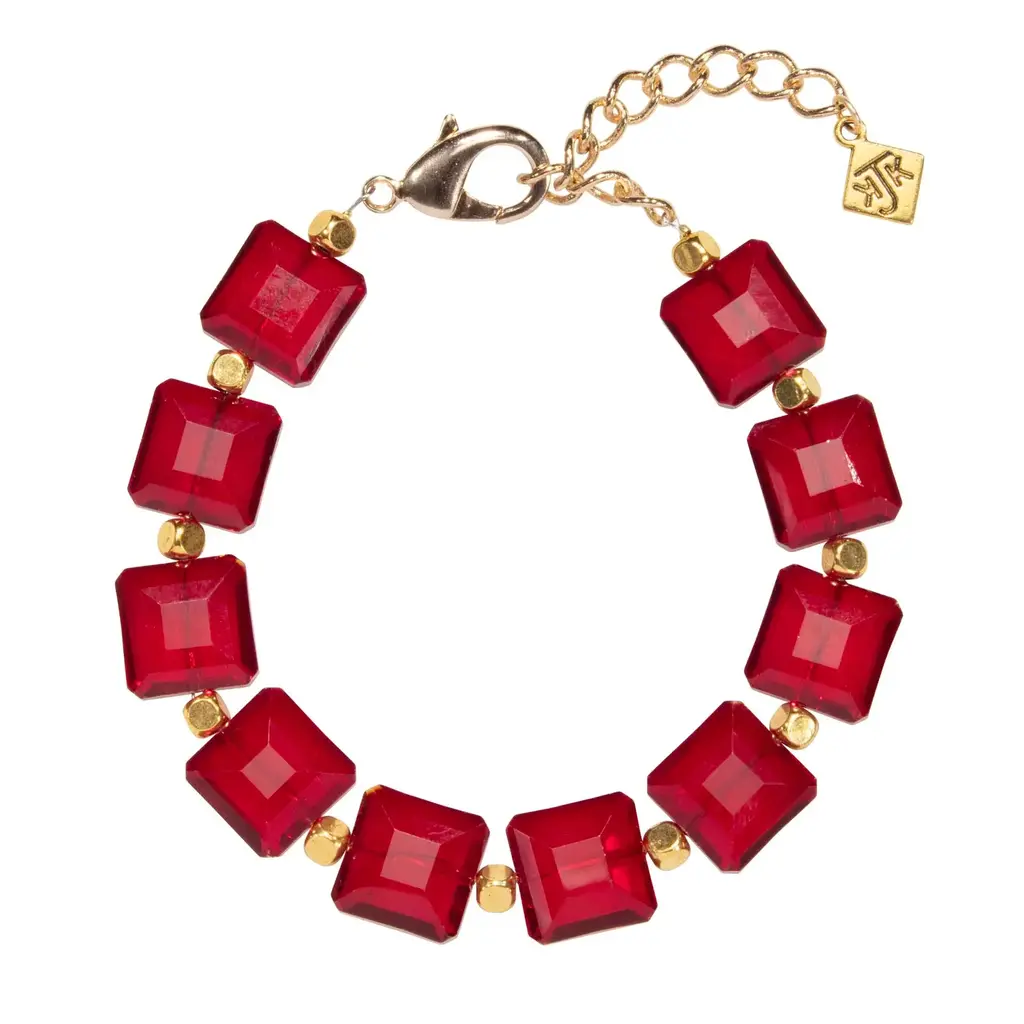 Red Radiant Crystal Bracelet