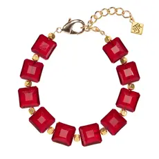 Red Radiant Crystal Bracelet