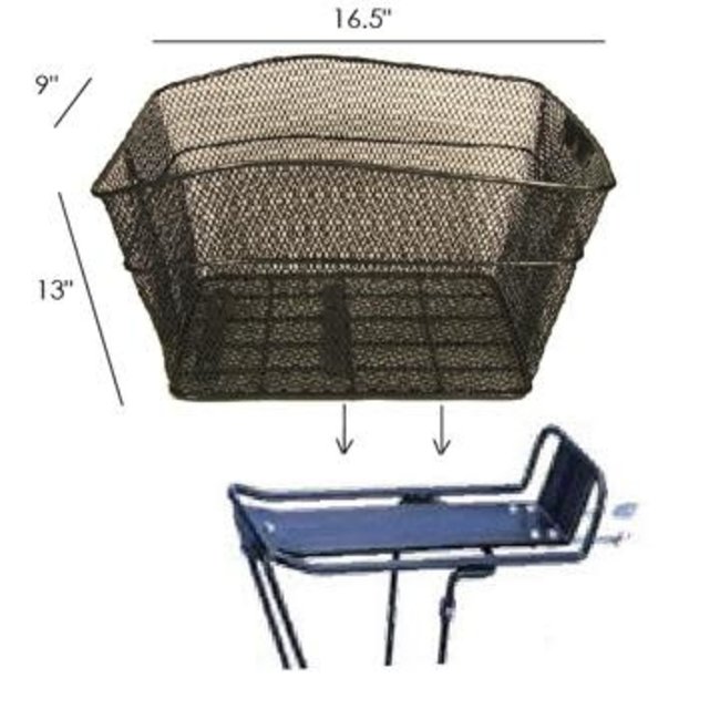 Image Rear Mesh Basket Black