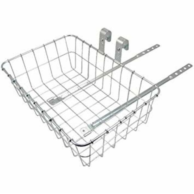 Wald 137 STD Small Front Basket (25.4 Stem Clamp only) 15x10x5 Chrome Silver