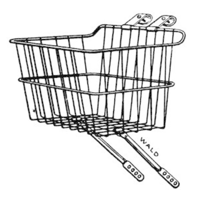 Wald 1512 Drop Top Front Basket Multi-Fit Silver