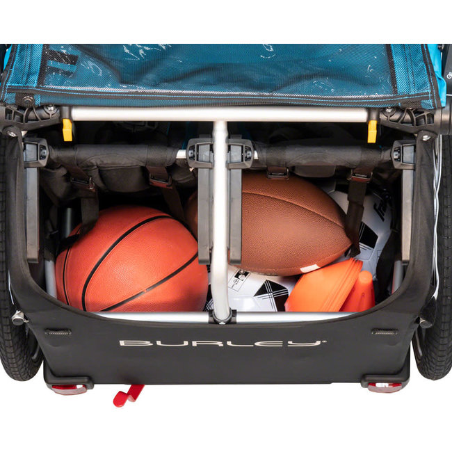 Burley D'Lite X Child Trailer: Aqua (Double)