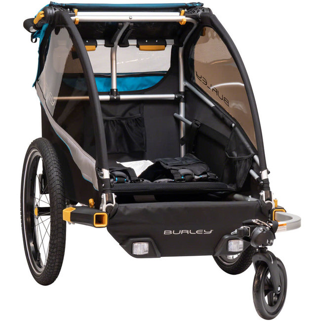 Burley D'Lite X Child Trailer: Aqua (Double)