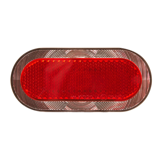 Spanninga Elips XB Rear Light - Battery - Rack Mount (50 mm)