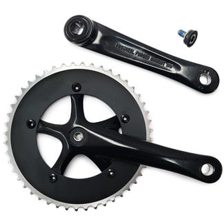 Prowheel Fixie Single Speed Crankset 130BCD 1/8" Black