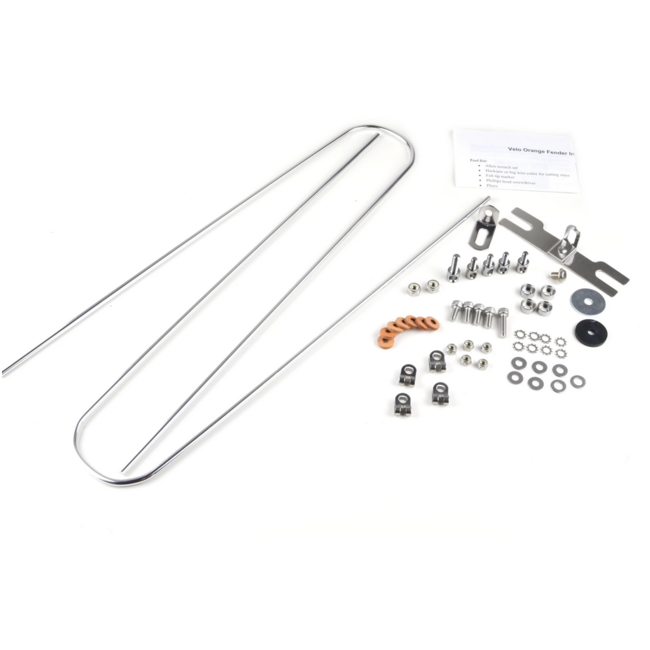 Velo Orange 700c Snakeskin Fenders 50mm Silver