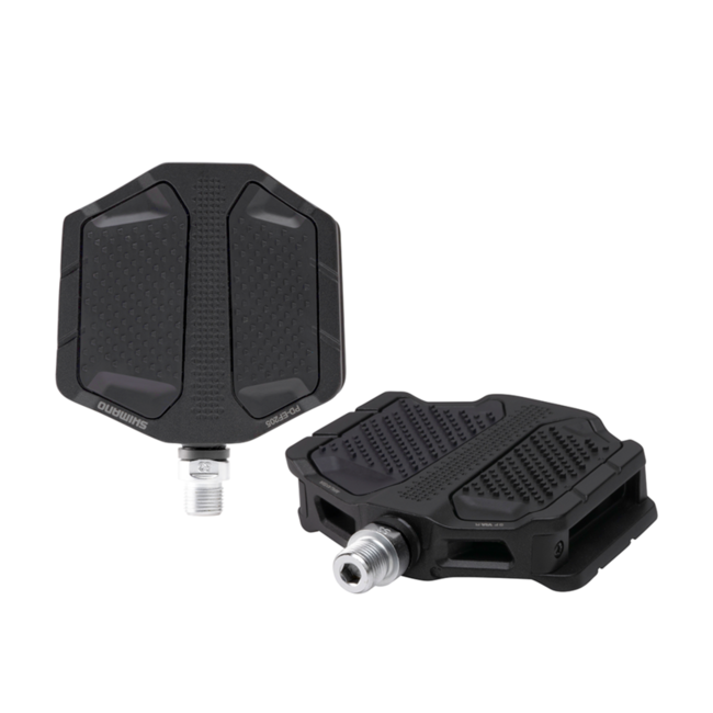 Shimano Urban Flat Pedal PD-EF205 Black with Friction Plate for Leather Shoes