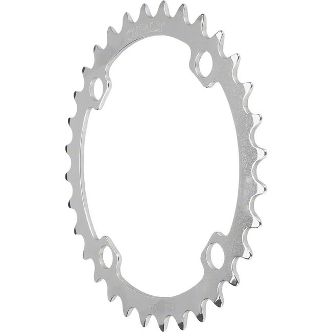 Surly Stainless Steel 104BCD 4-bolt Chainring  Single Speed 3/32"