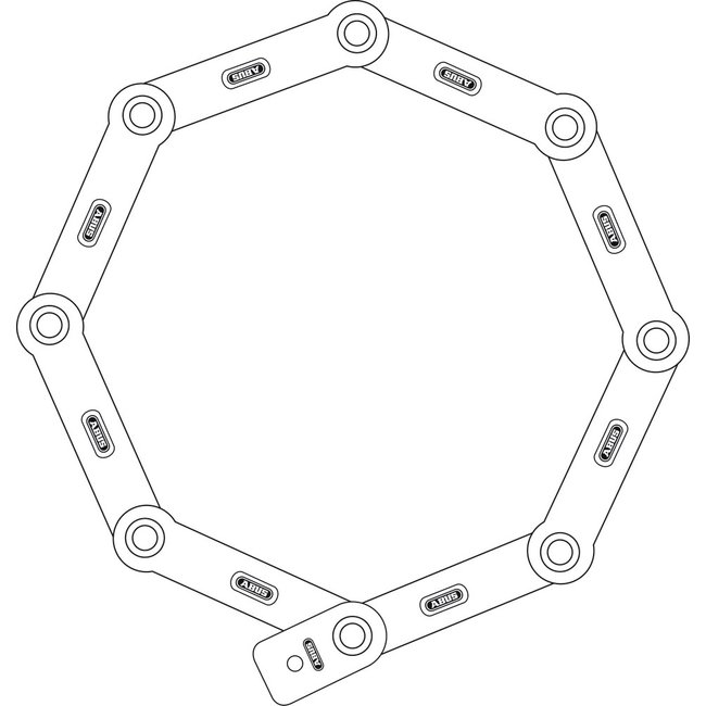 Abus Bordo XPlus 6000K Folding Lock 120cm Black