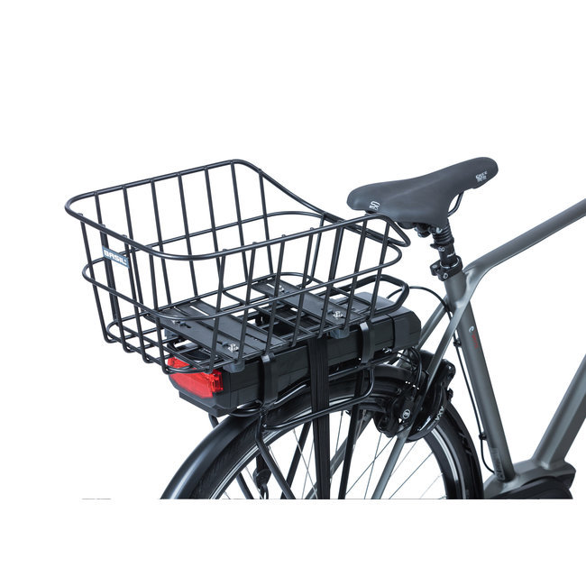Basil Cento Alu Rear basket Matte Black