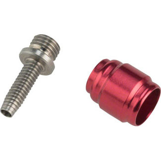 SRAM SRAM Hydraulic Disc Brake Hose Fitting Kit (includes 1 threaded hosebarb, 1 red comp fitting) Stealthamajig