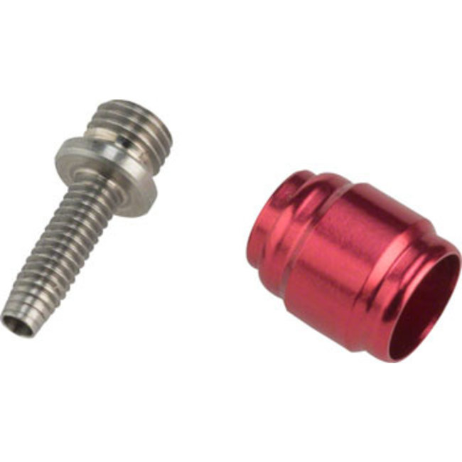 SRAM Hydraulic Disc Brake Hose Fitting Kit (includes 1 threaded hosebarb, 1 red comp fitting) Stealthamajig
