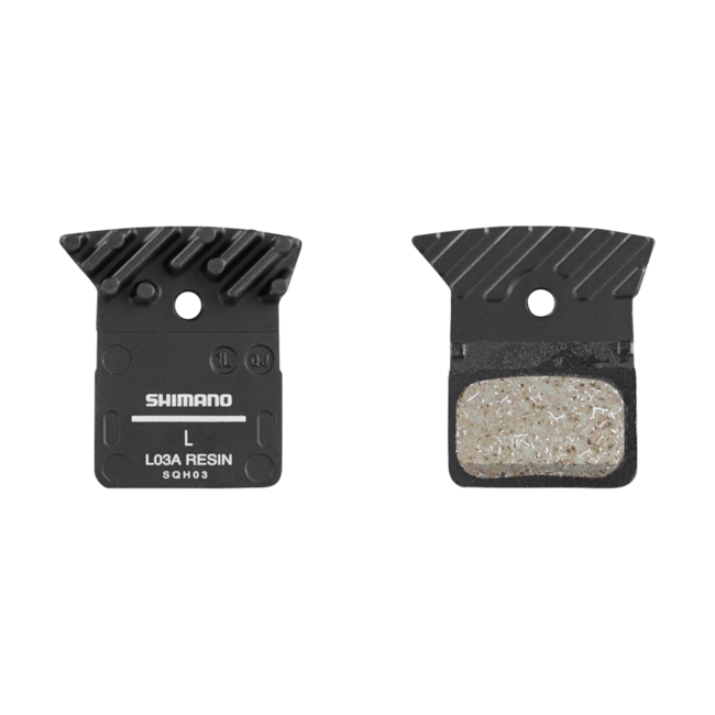 Shimano L05A Resin Disc Brake Pad Finned (for all Shimano Flat Mount Calipers)