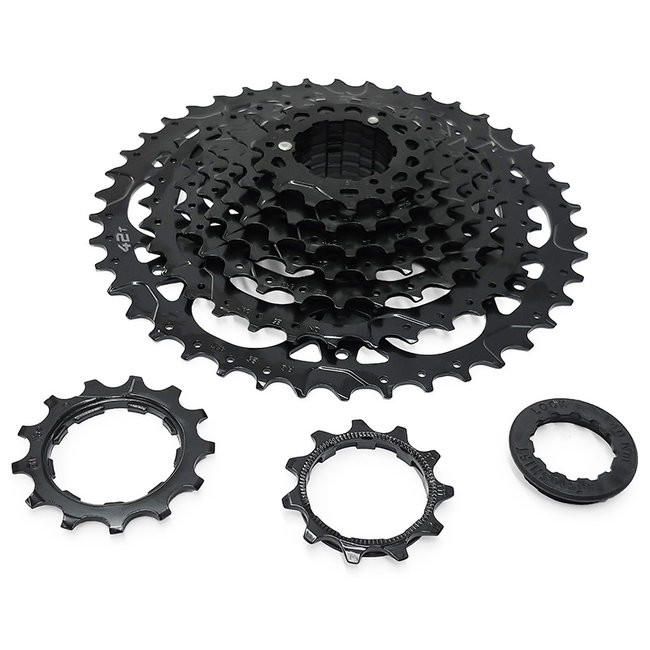 microSHIFT ADVENT Cassette - 9 Speed, 11-42t, Black, ED Coated