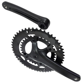 Prowheel Crankset Compact Double 110BCD Asymmetric 50T 34T 170mm Square Taper 8-Speed