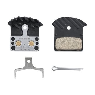 Shimano Shimano Disc Brake Pad J04C METAL Sintered PAD W/FIN & SPRING ALFINE, SLX, XT, XTR, [S2]